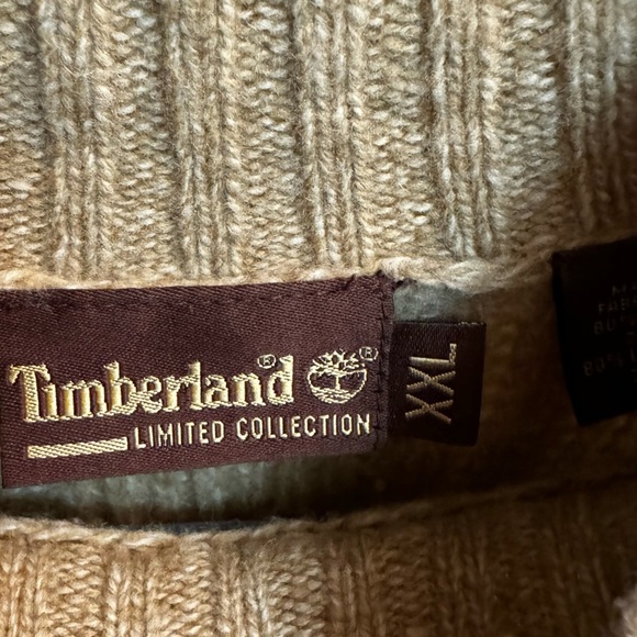 RARE LIMITED COLLECTION TIMBERLAND Lambs Wool Men’s Size XXL Chunky Knit Outdoor - Picture 8 of 14
